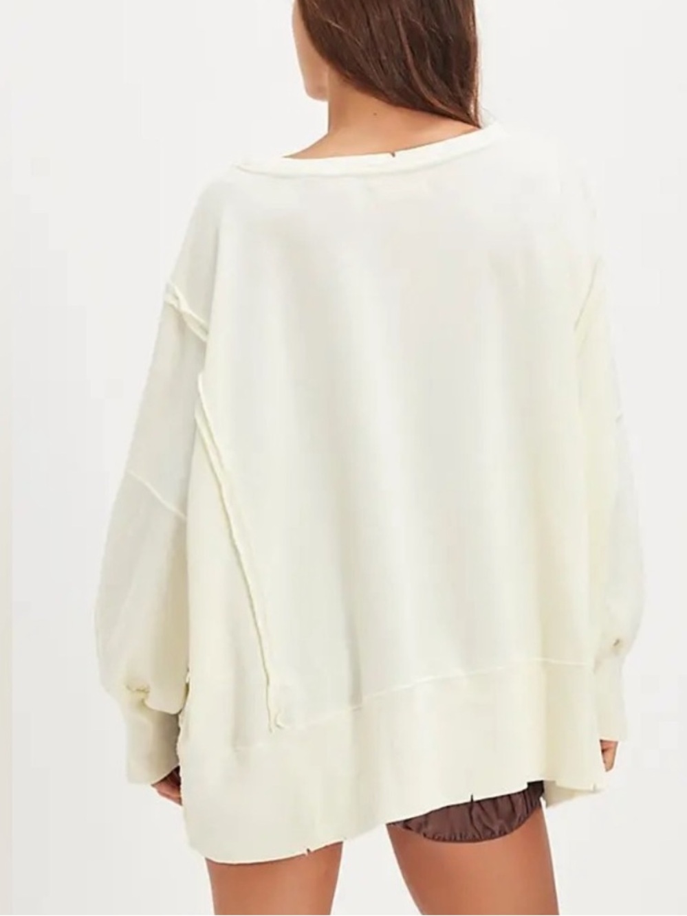 Free People We The Free Graphic Printed Camden Pullover in Mallard Combo NWT - Picture 2 of 6